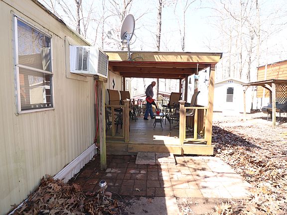 Covered and uncovered deck