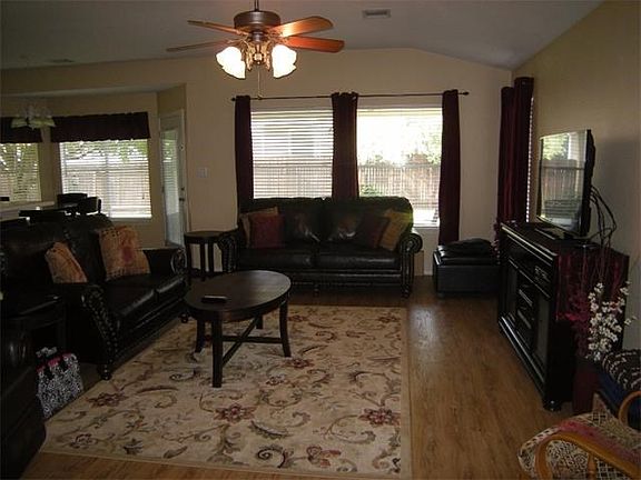 View from the front door looking toward the back yard