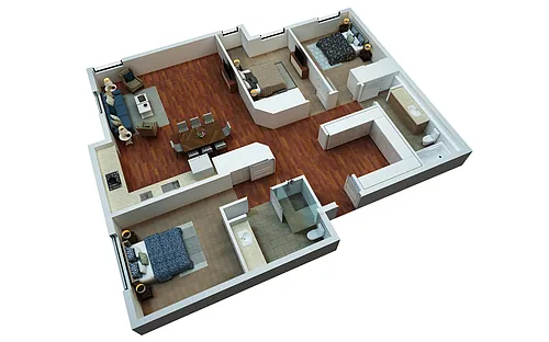 Floor plan 3 Bedroom