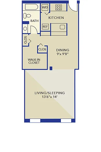 Floor plan Studio