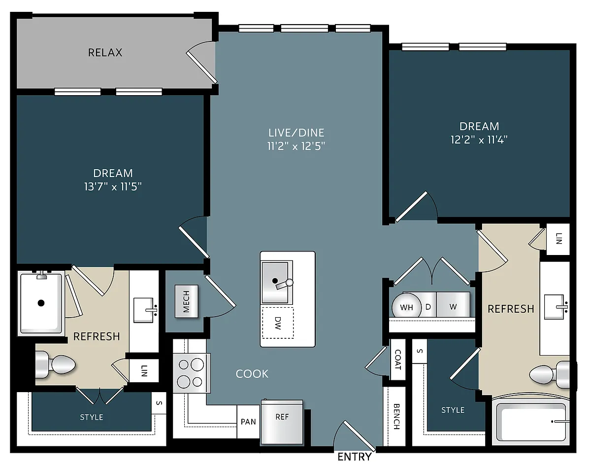 Floor plan B1