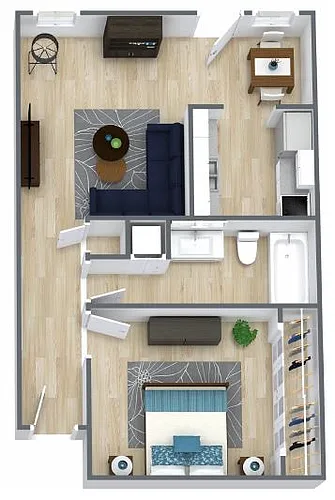 Floor plan 1X1