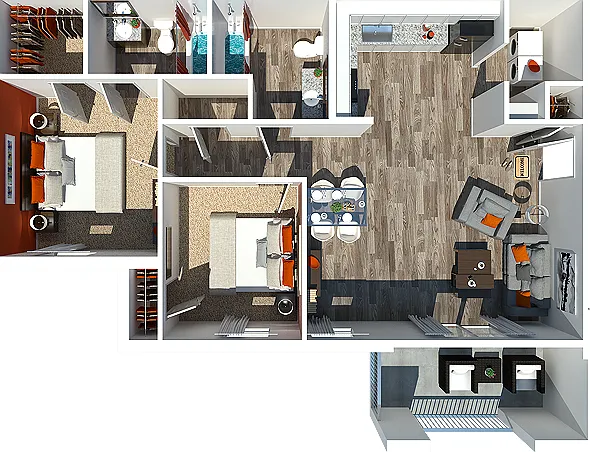 2 Bedroom 2 Bathroom 2 Bedroom 2 Bathroom