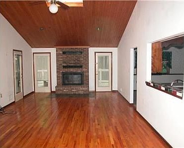 Family room with fireplace