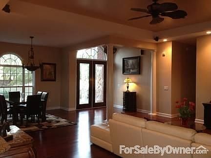 view of foyer/living/dining