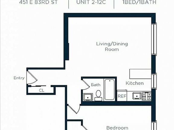 2nd image of 451 E 83rd St APT 8C