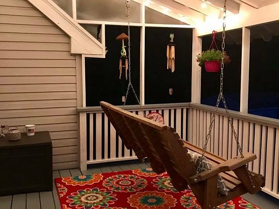 Updates back porch 