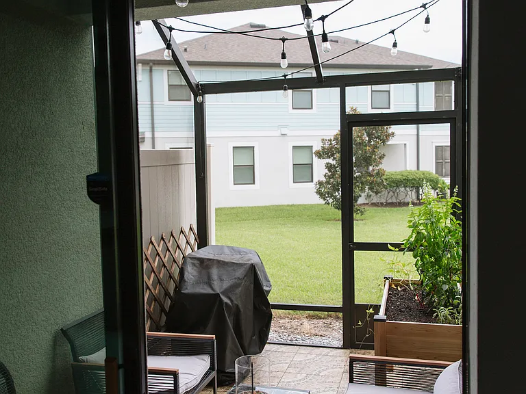 Enclosed patio