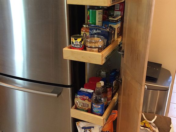 Custom pull out cabinets