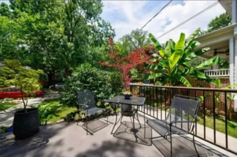 Big patio out front and screened backyard porch