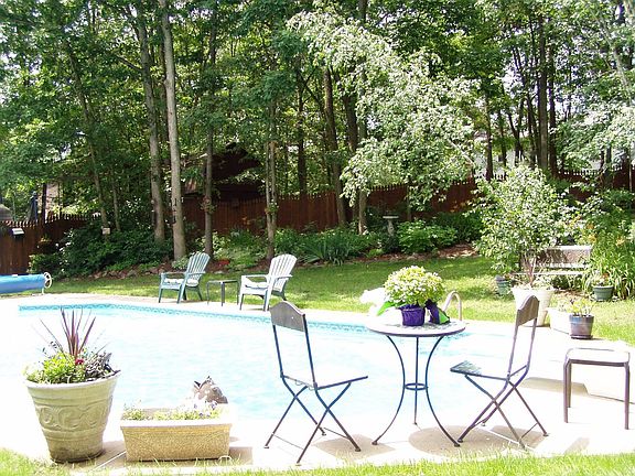 Private fenced and landscaped lot