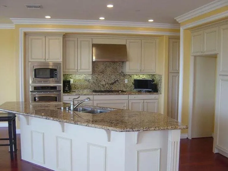 Kitchen with granite top and top of the line appliances