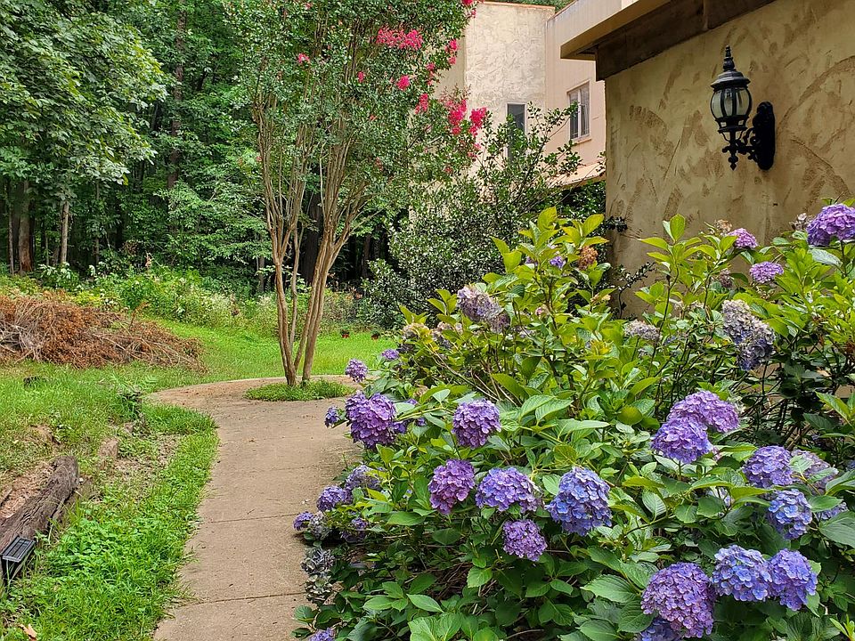 Walkway to main house, past the guest house