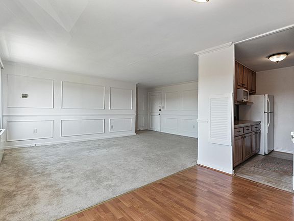 Living room and dining room area