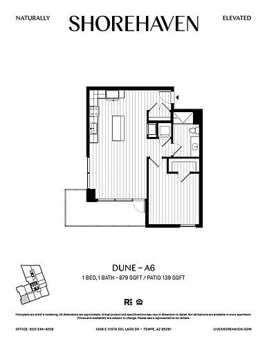 Floor plan Dune - A6