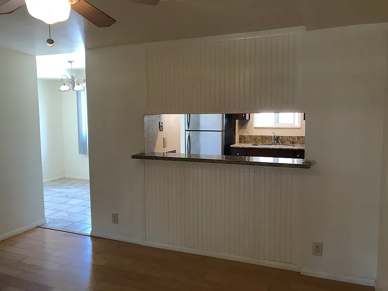 Pass through from living area to the kitchen.
