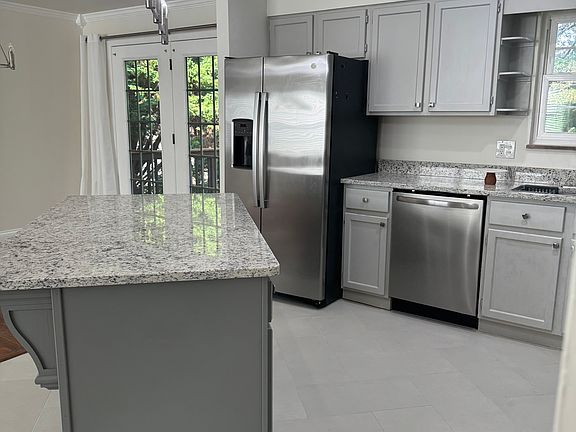 Newly tiled kitchen