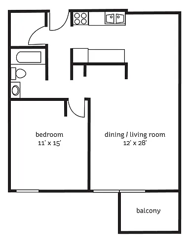 Floor plan The York- Renovated
