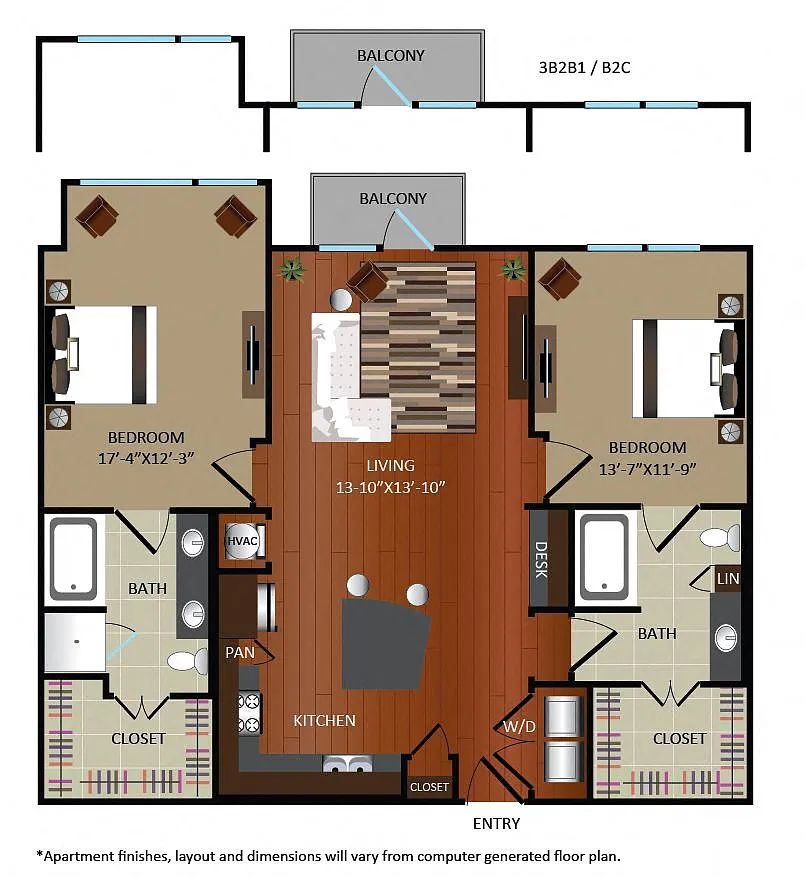 Floor plan 3B2B