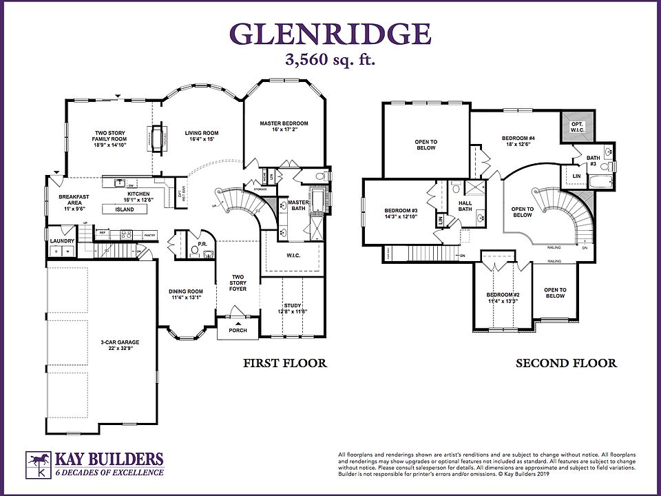 Glenridge 3 Car Floorplan