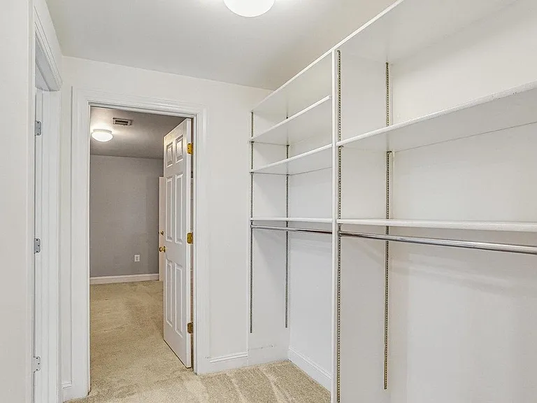 Lower level closet