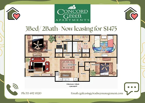 Floor plan 3 X 2