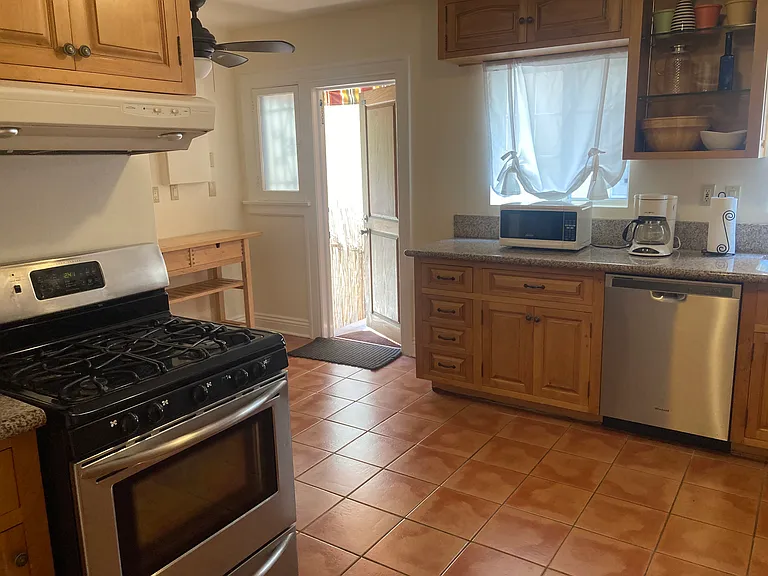 Large Kitchen with access to private yard