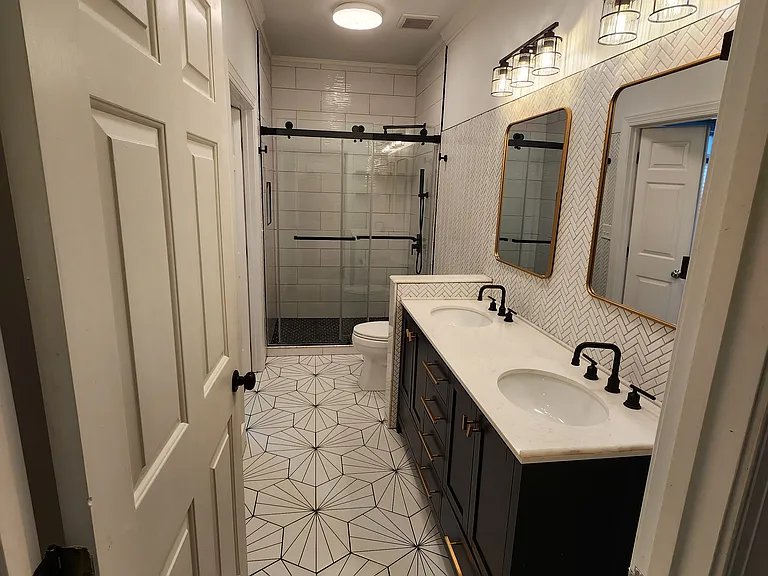 Bathroom 2, with walk in shower.