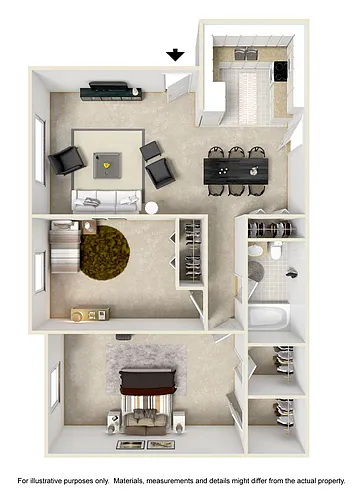 Floor plan Two Bedroom