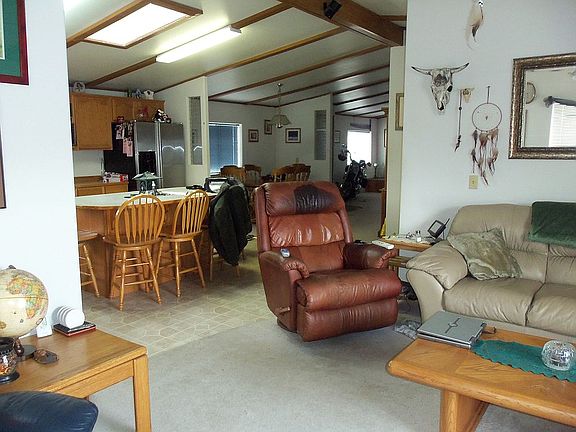 Family looking into kitchen