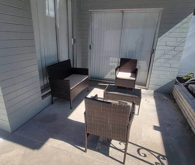 Comfortable seating area to enjoy the outdoor space