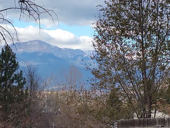 Pikes Peak View from Backyard
