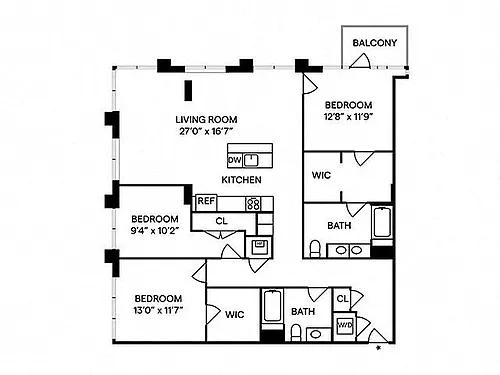 Floor plan C2 - Penthouse 755