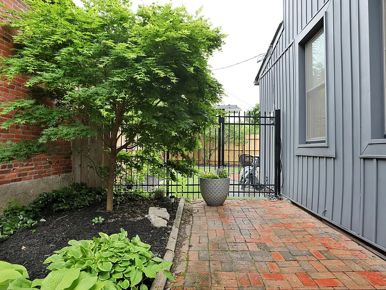 Exterior entrance to back yard