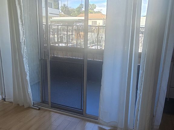 view of balcony entry
