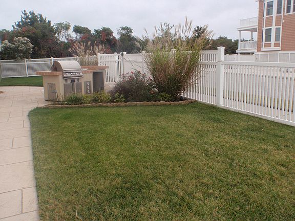 Fenced yard