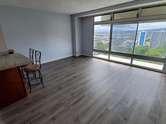 Living room with new flooring