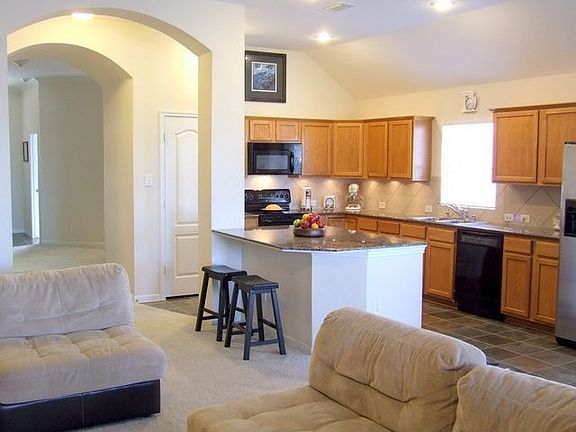 Open kitchen and family room