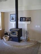 Wood Stove in Living Room
