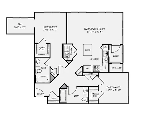 Floor plan B2D.6 Renovated