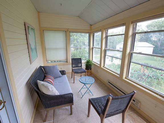 Sun Room with heated floor