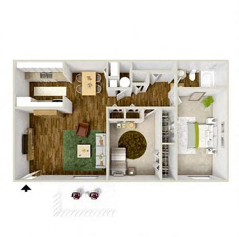 Floor plan Two Bedroom