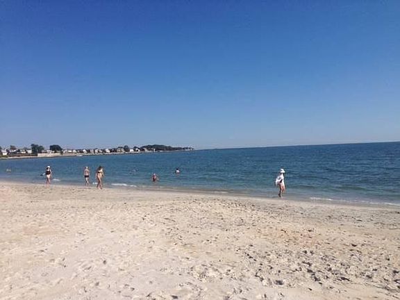 Bayview Beach directly across street from apartment