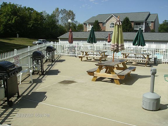 Patio area with grills