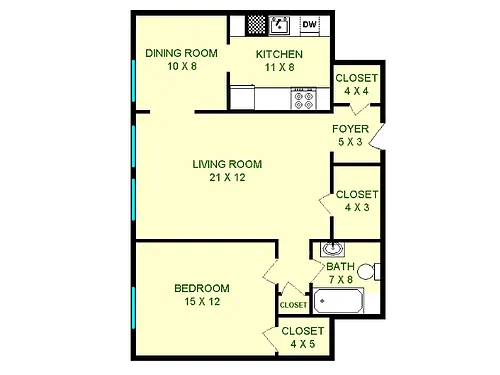 Floor plan Plymouth
