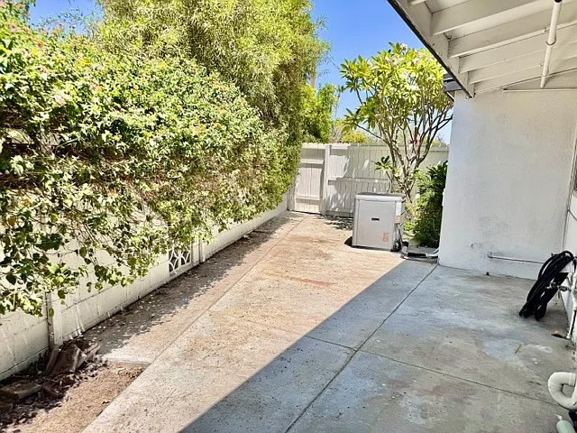 Private backyard