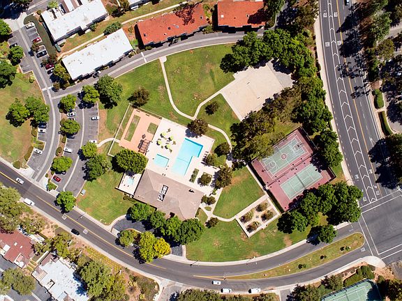 Community pool and sports courts