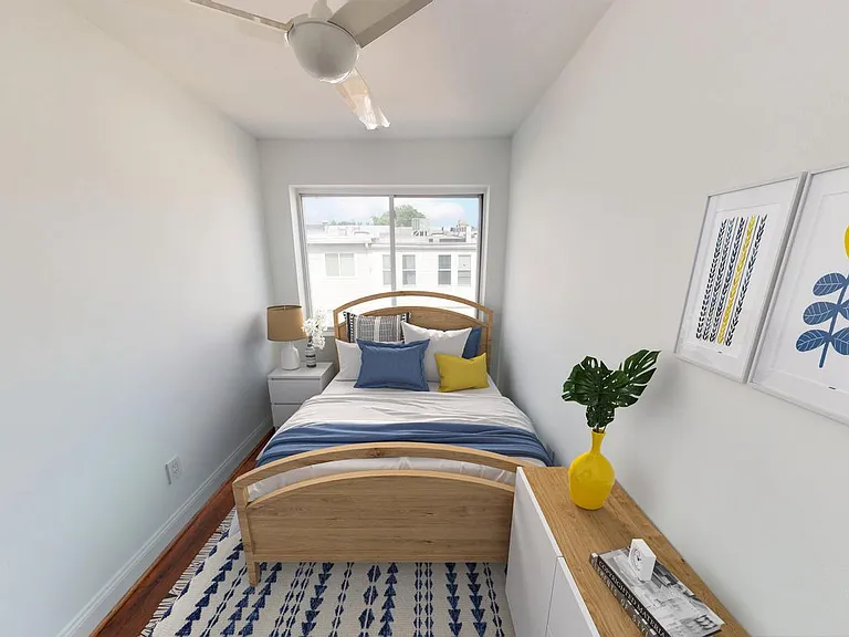 Bedroom 3. This image shows a virtually furnished space. Bedrooms come unfurnished.