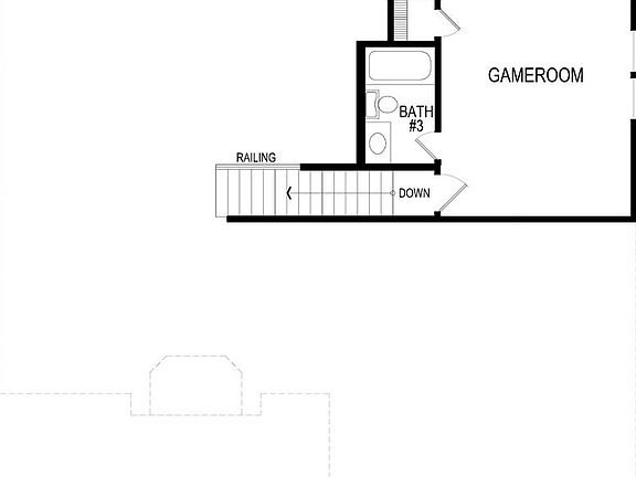 Waterford 3 EW FSW w Game Second Floor Plan
