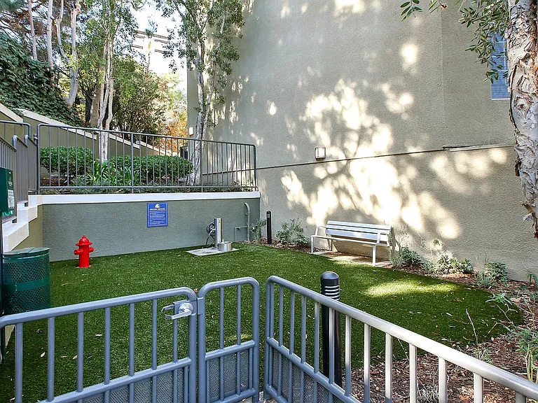 On-site dog park to let your furry friends run